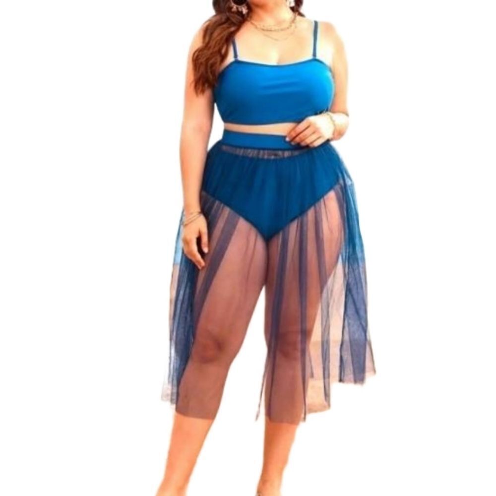 Women's Sexy  Plus Size 3 piece Swimsuit sz 1X
